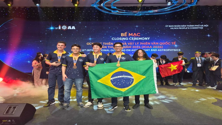 Estudantes do Brasil ganham cinco medalhas na 19ª Olimpíada Internacional de Astronomia e Astrofísica