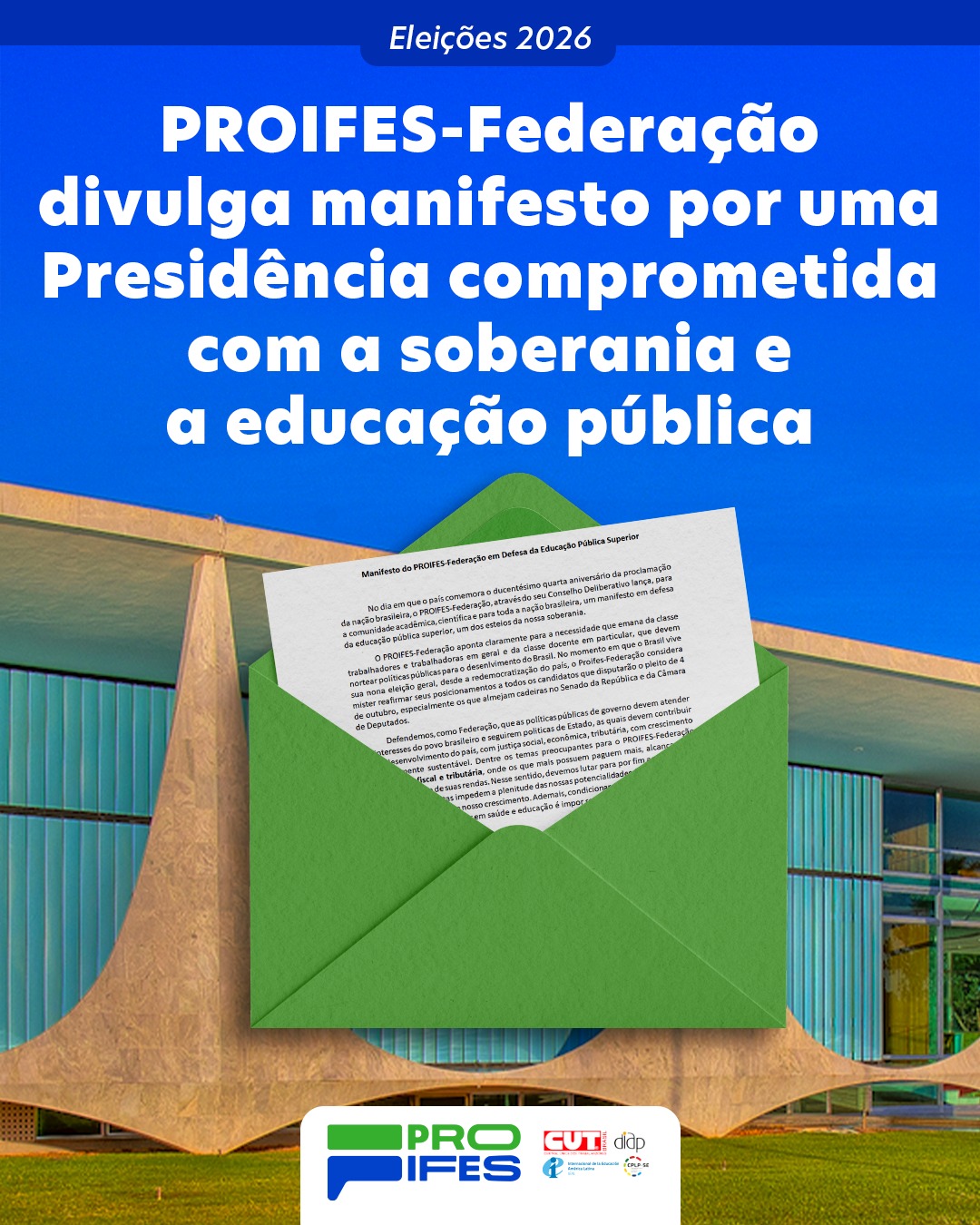Manifesto do PROIFES-Federação em Defesa da Educação Pública Superior