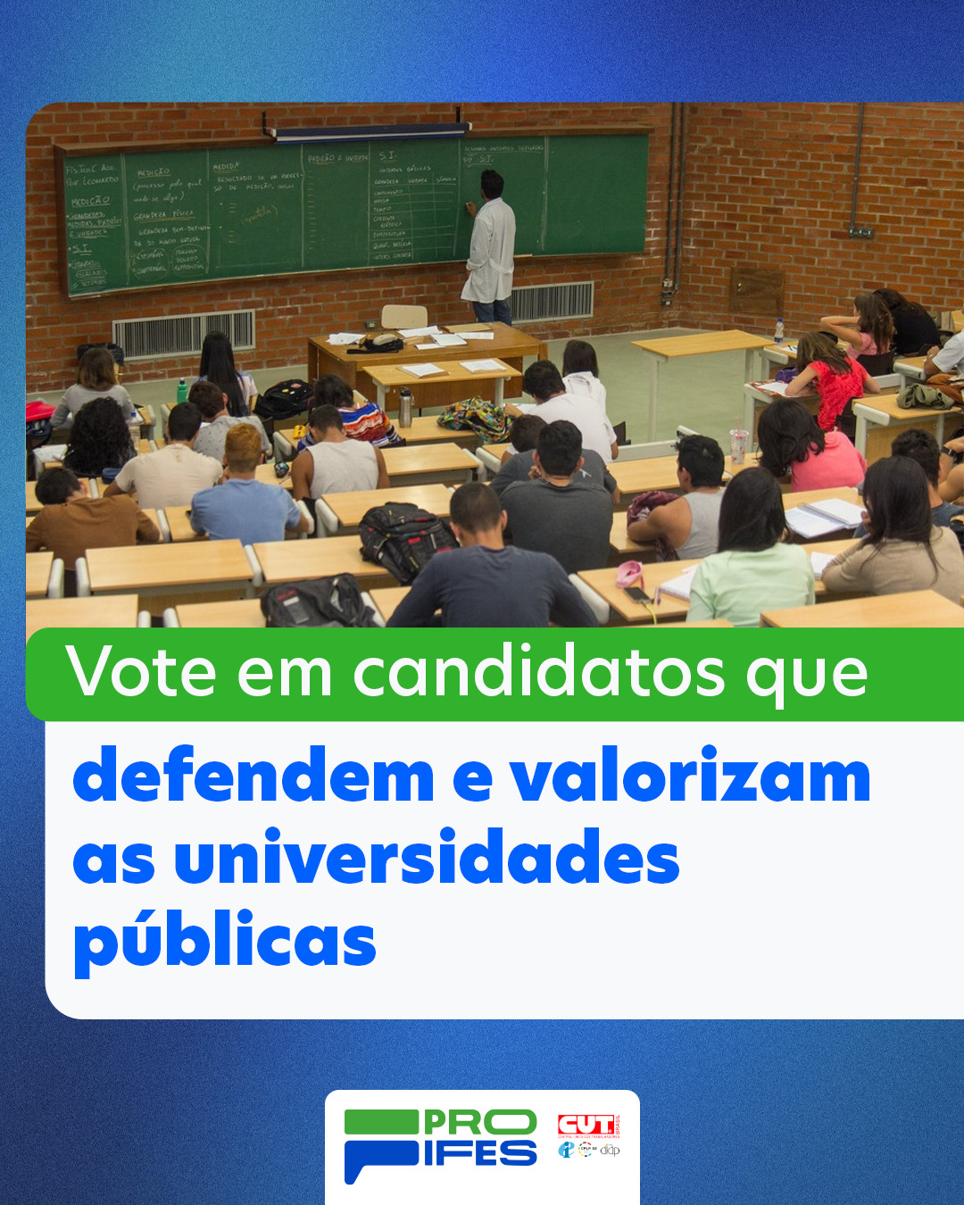Seu voto pode fortalecer a educação pública! · fotografia 2