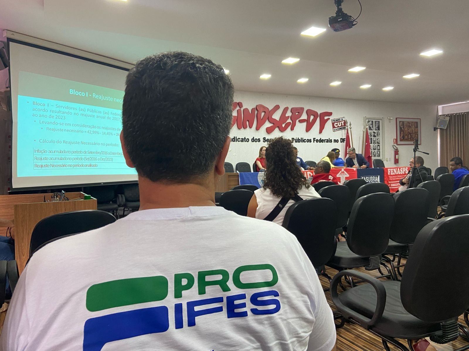 PROIFES-Federação debate contraproposta de reajuste salarial em plenária do Fonacate